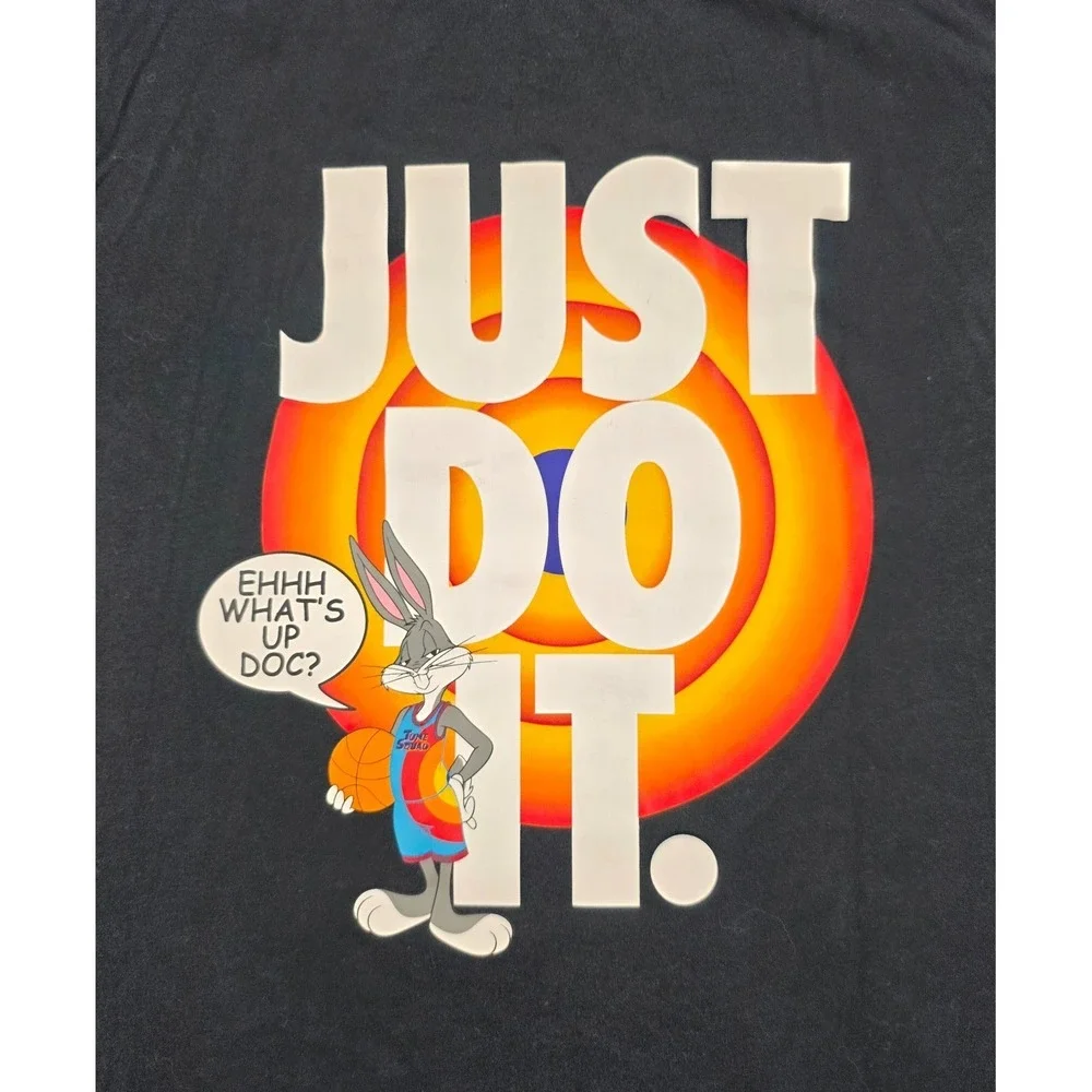 Nike Space Jam Bugs Bunny Tune Squad Whats Up Doc Just‎ Do It T-Shirt M